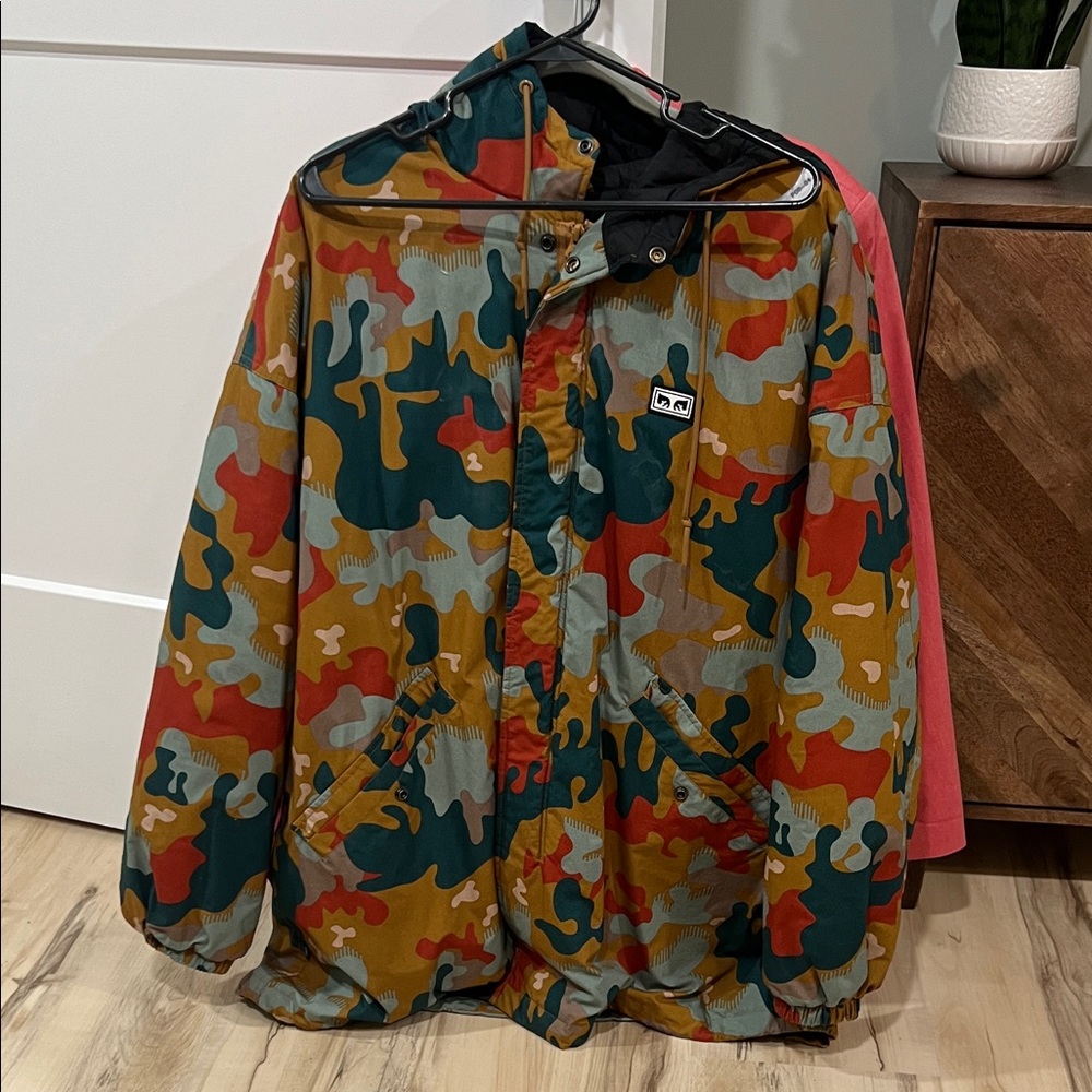 Obey Kids Multicolor Camouflage Raincoat